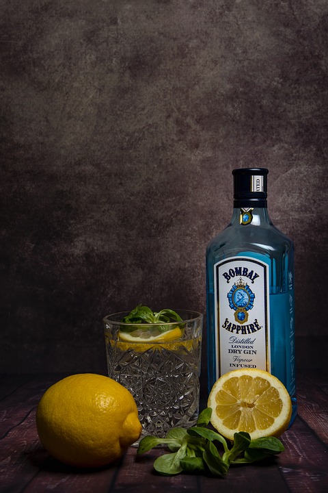 Bombay gin med citron